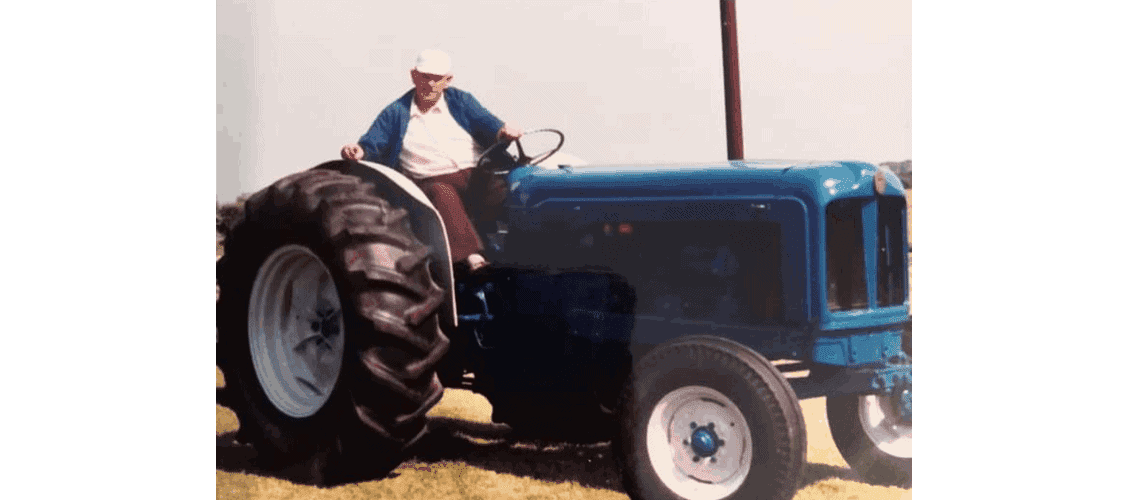 My Granddad Granville on his Tractor