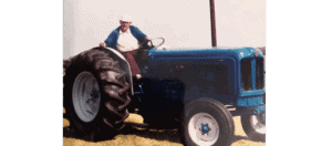 My Granddad Granville on his Tractor